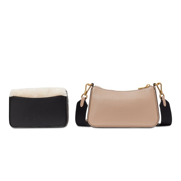 ♠️kate spade new york ♠️Double Up Faux Shearling Crossbody Bag - Picture 6 of 10